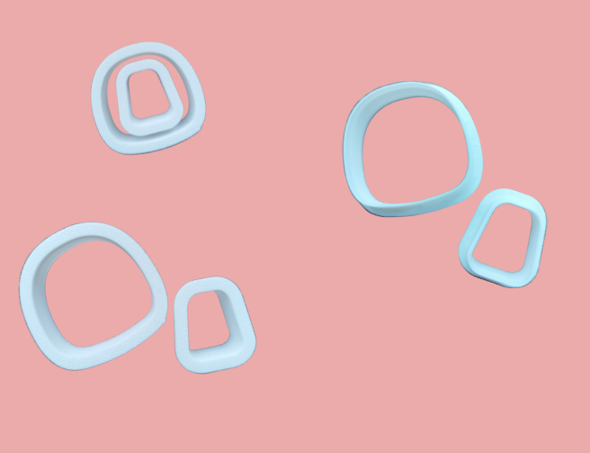 Moldes para hacer Aros formas Semicuadradas