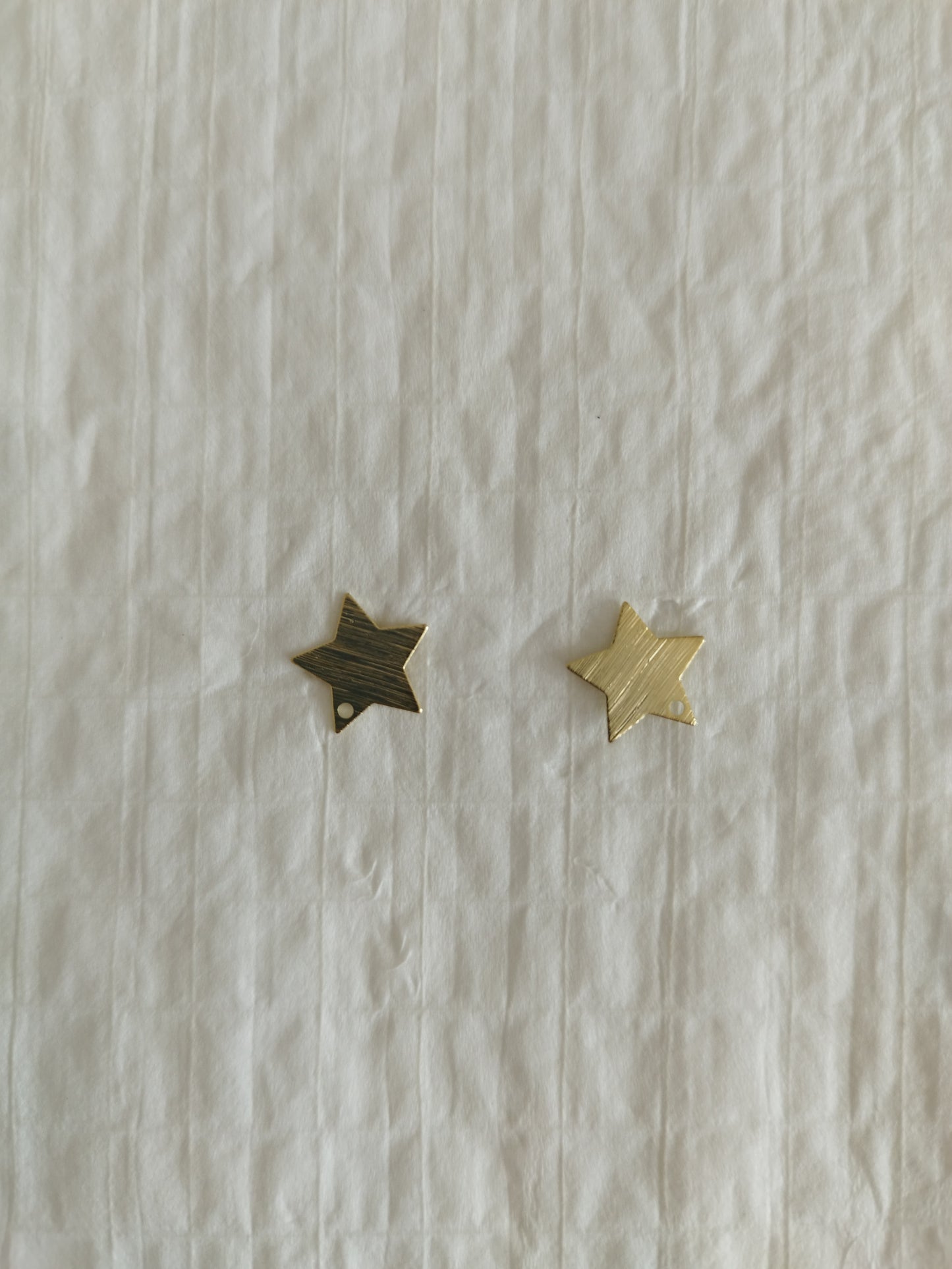 Bases de aros de estrella 1,5 cms Doradas