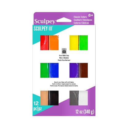 Sculpey III Multipack - Classics, 12 x 1 oz (28 g)