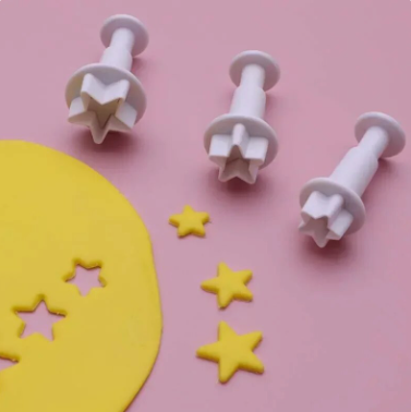 Molde de Estrellas (Sets de 3 distintos tamaños: 1,4 cms, 1,7 cms y 2 cms)